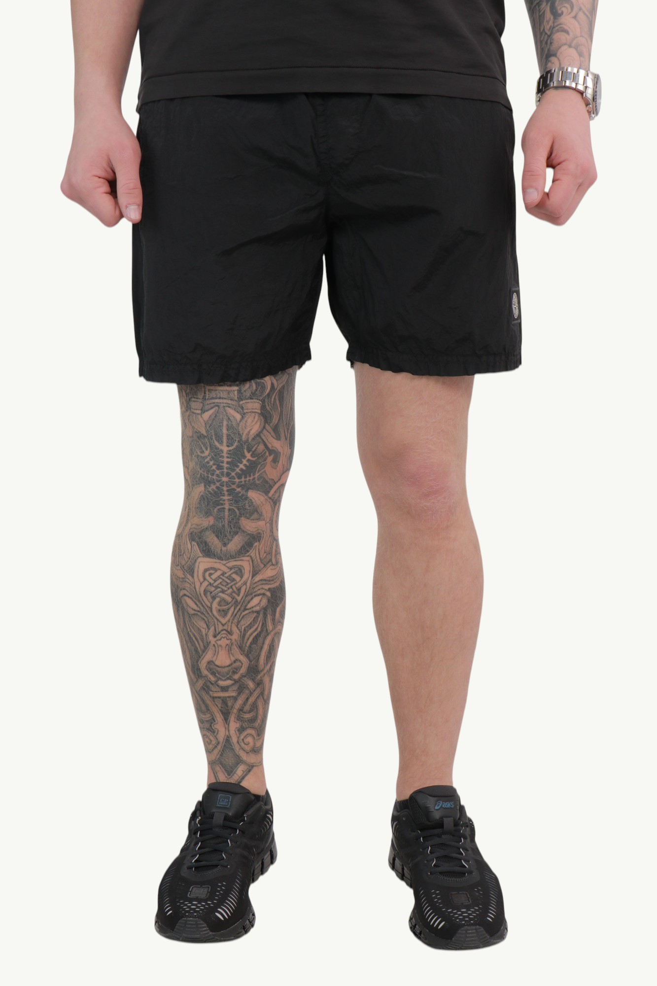 stone-island-nylon-metal-in-econyl-shorts-black-l1s15b100004s0043v0029-2 Stone Island Nylon Metal In Econyl® Shorts Black - L1S15B100004-S0043-V0029