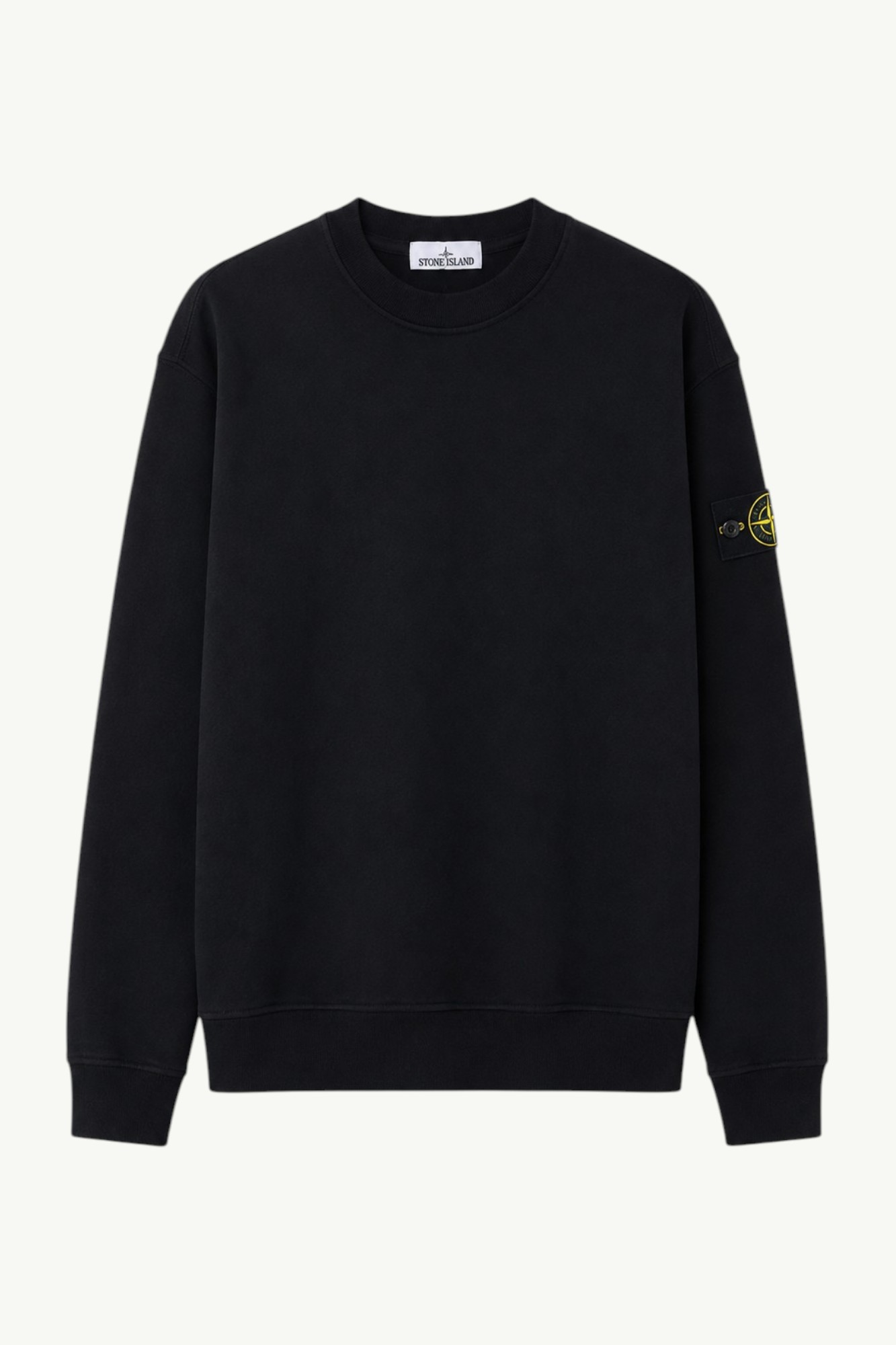 Stone Island Organic Cotton Fleece Sweatshirt Black – L1S156100060-S0051-V0029