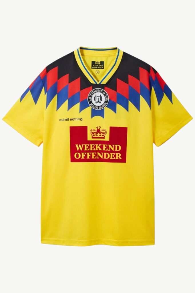 Weekend Offender Club Football Shirt Yellow - FS1B05-YELLOW
