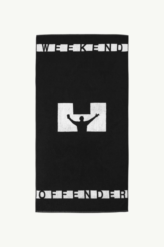 Weekend Offender Greaves Towel Black AC1A30-BLACK