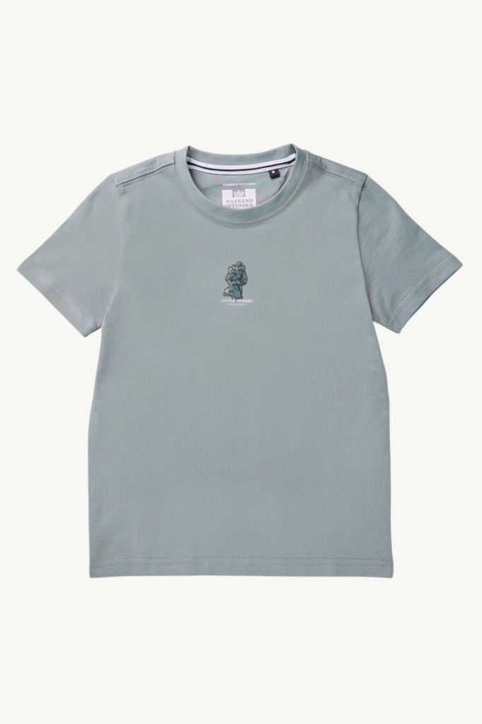 Weekend Offender Kids Reggie Graphic T-Shirt Porpoise Grey KIDSPT3A05-PORPOIS