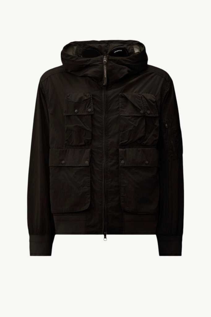 C.P. Company Chrome-R Goggle Jacket Black 20CMOW005A-005904D-999