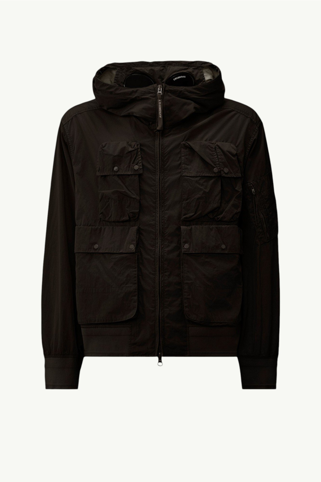 C.P. Company Chrome-R Goggle Jacket Black 20CMOW005A-005904D-999