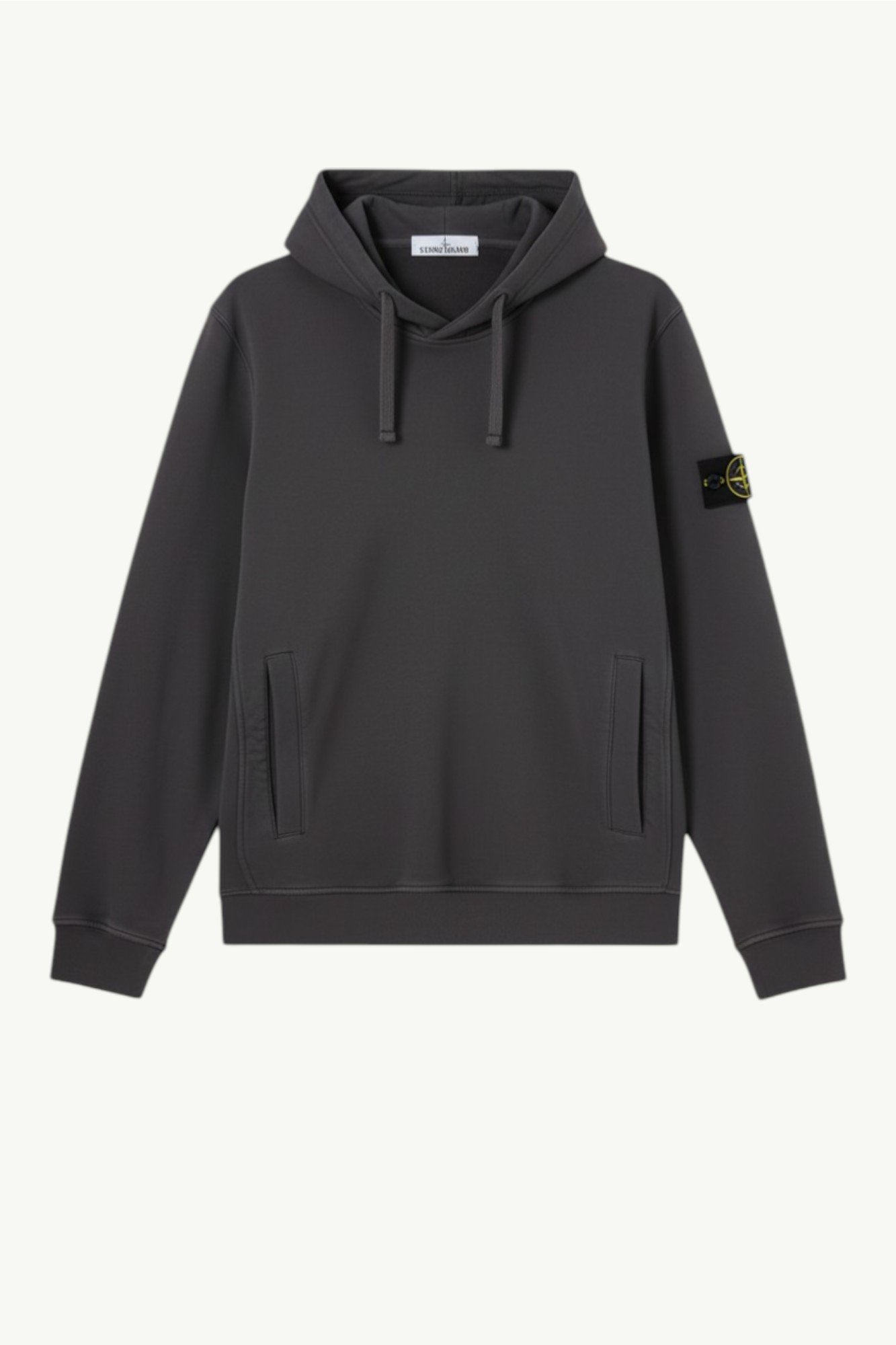 Stone Island Brushed Organic Cotton Fleece Lead Grey K2S156100029-S0A20-V0062