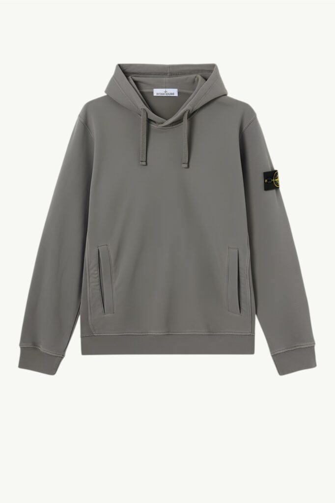 Stone Island Brushed Organic Cotton Fleece Cement K2S156100029-S0A20-V006B
