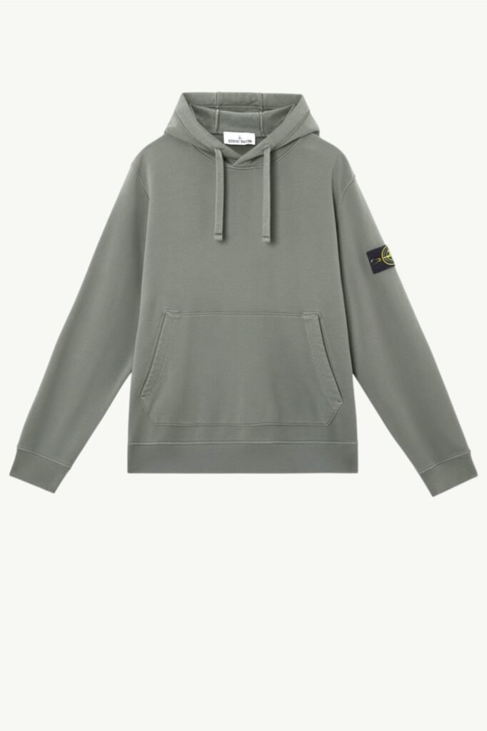 Stone Island Brushed Organic Cotton Fleece Cement K2S156100029-S0A20-V006B
