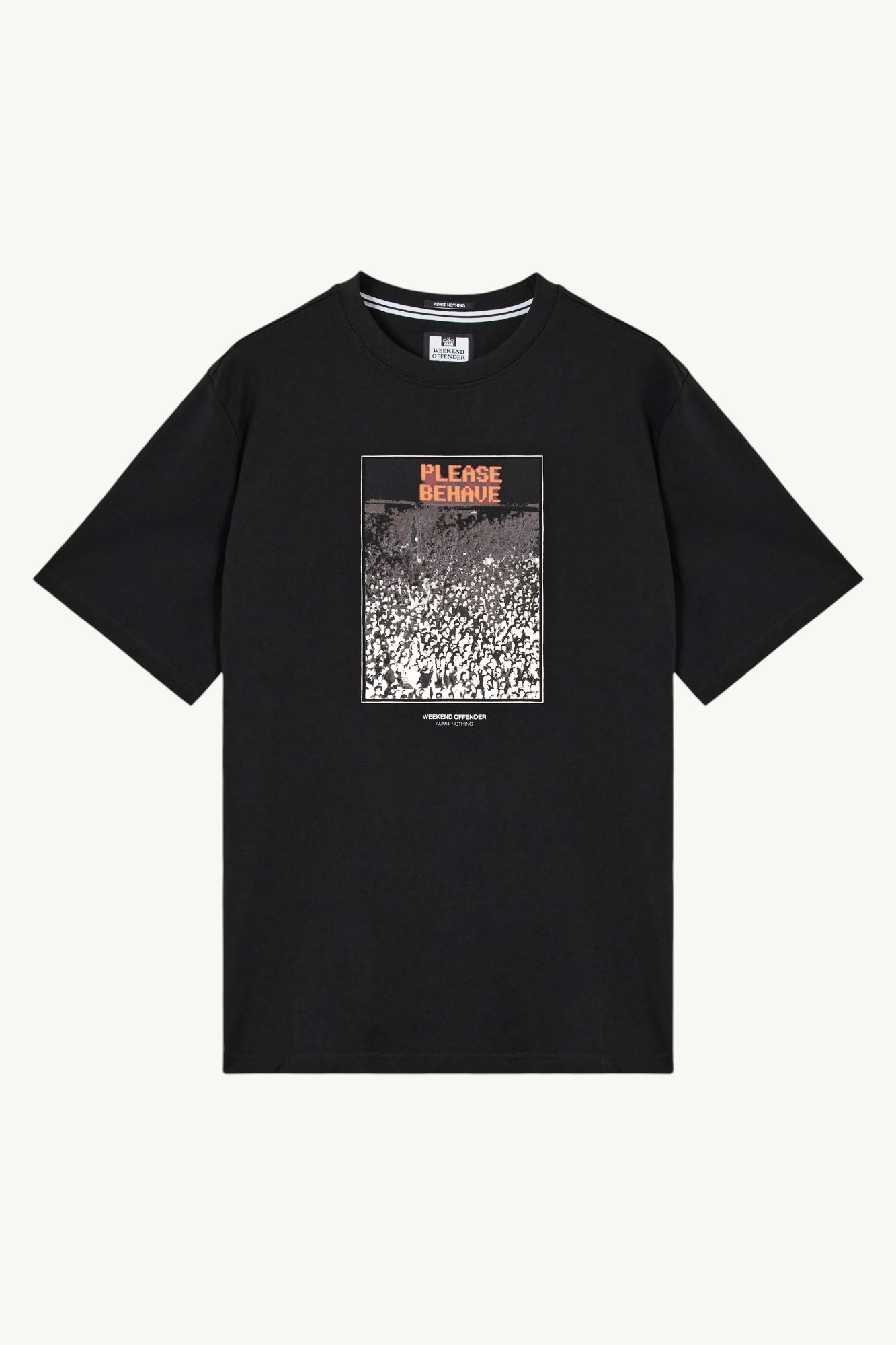 weekend-offender-behave-graphic-t-shirt-black-0 Weekend Offender Behave Graphic T-Shirt Black - PT1B01-BLACK