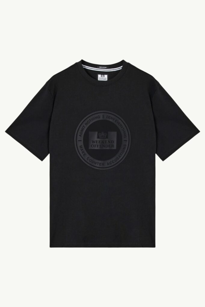 Weekend Offender Deny Graphic T-Shirt Black - PT1B28-BLACK