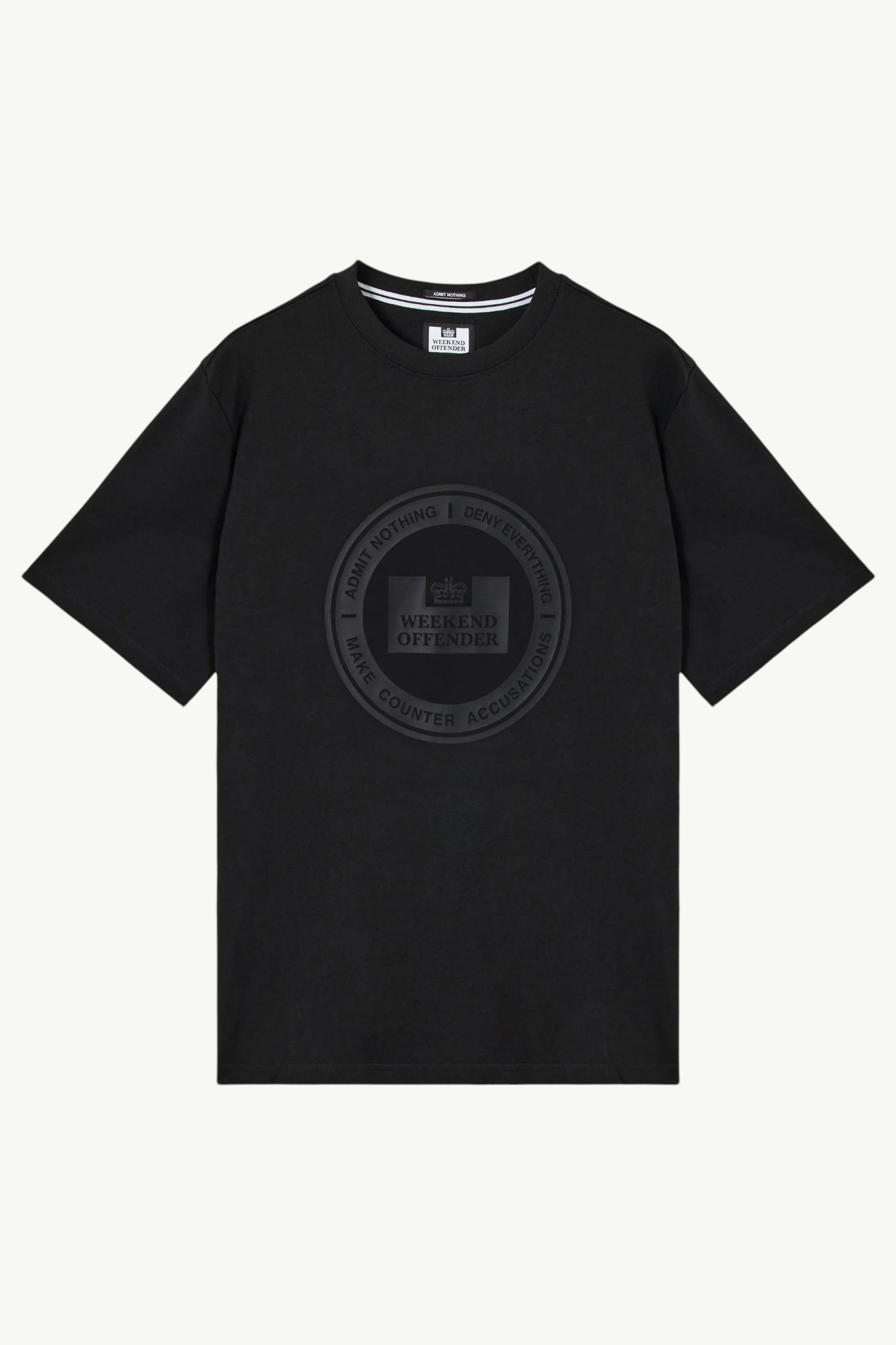 Weekend Offender Deny Graphic T-Shirt Black - PT1B28-BLACK