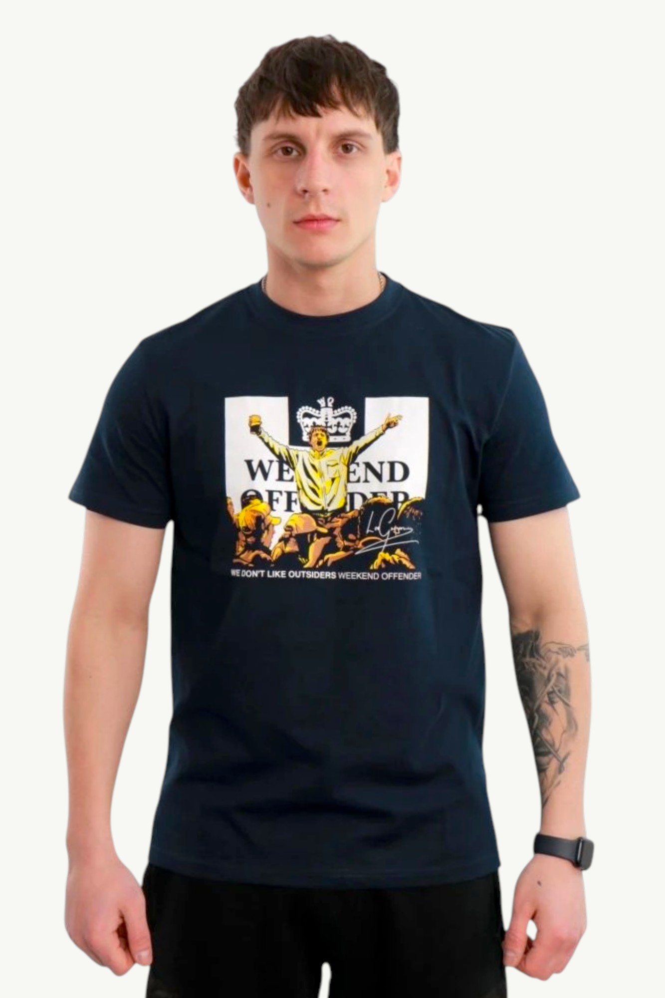 weekend-offender-leo-gregory-graphic-t-shirt-navy-CSPT1814-Navy-1 Weekend Offender Leo Gregory Graphic T-Shirt Navy CSPT1814-NAVY