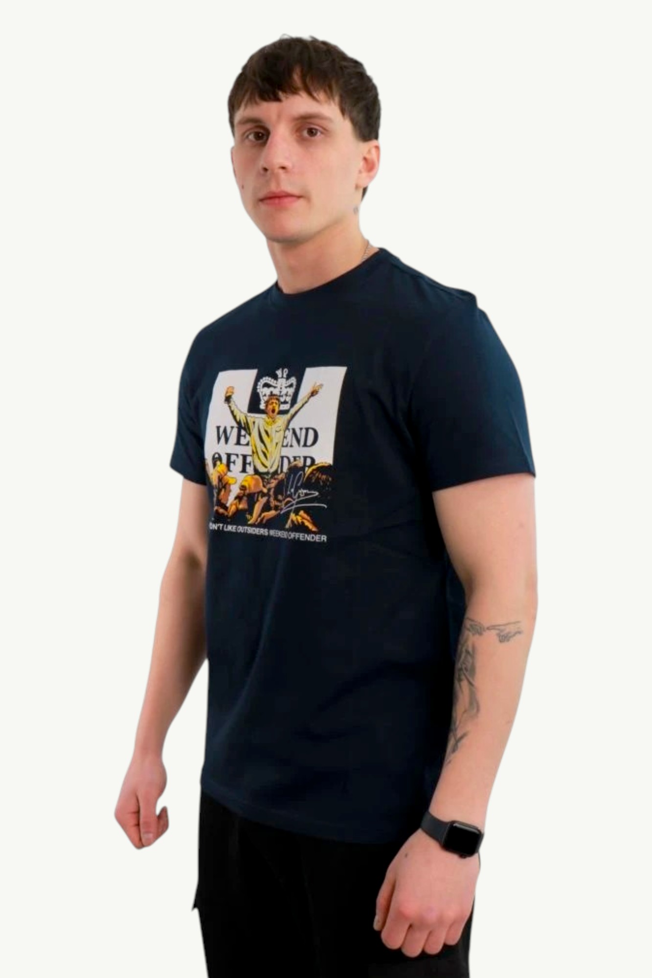 weekend-offender-leo-gregory-graphic-t-shirt-navy-CSPT1814-Navy-2 Weekend Offender Leo Gregory Graphic T-Shirt Navy CSPT1814-NAVY