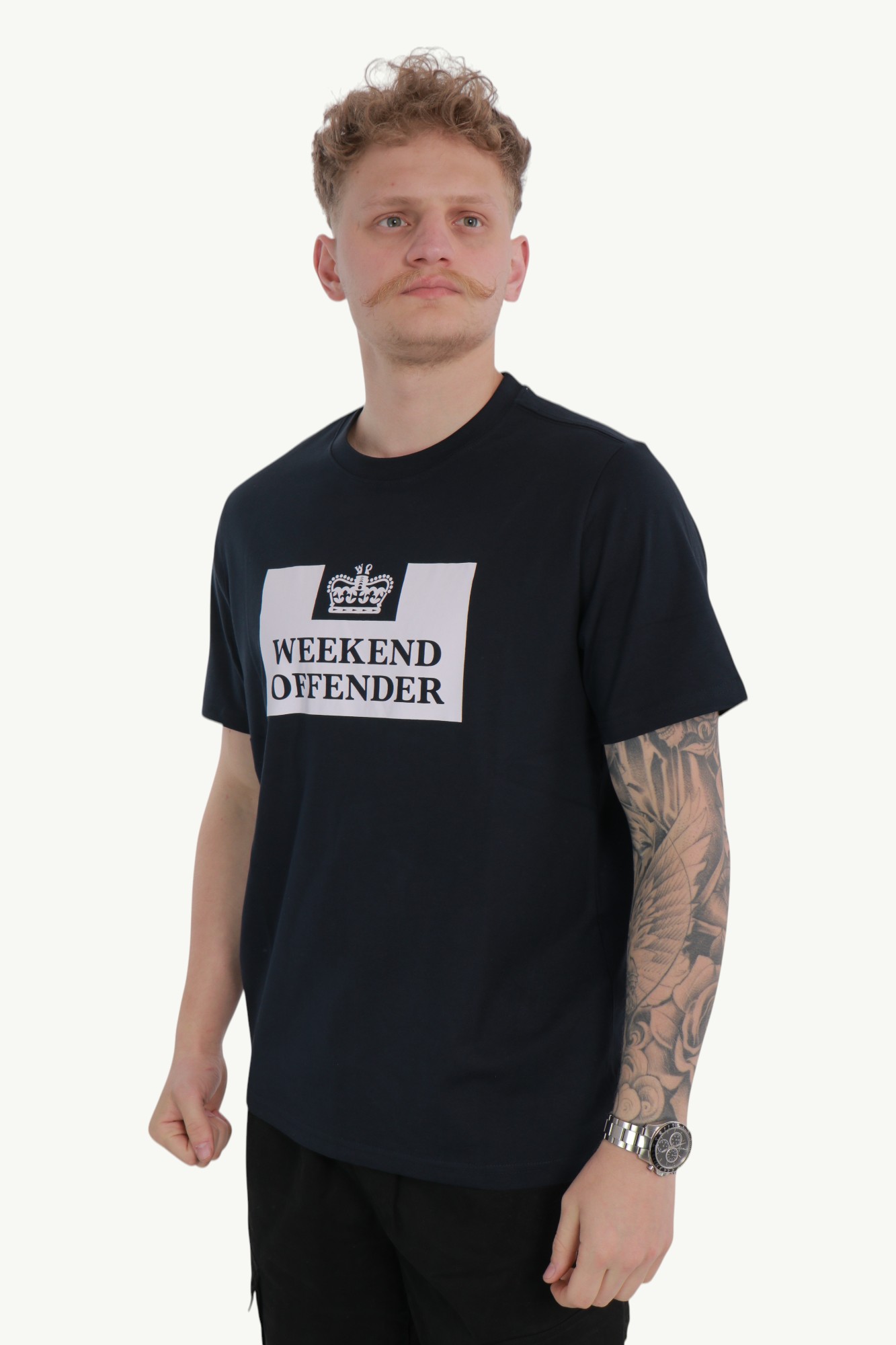 weekend-offender-prison-classic-t-shirt-navy-2 Weekend Offender Prison Classic T-Shirt Navy - WOTS200-NAVY