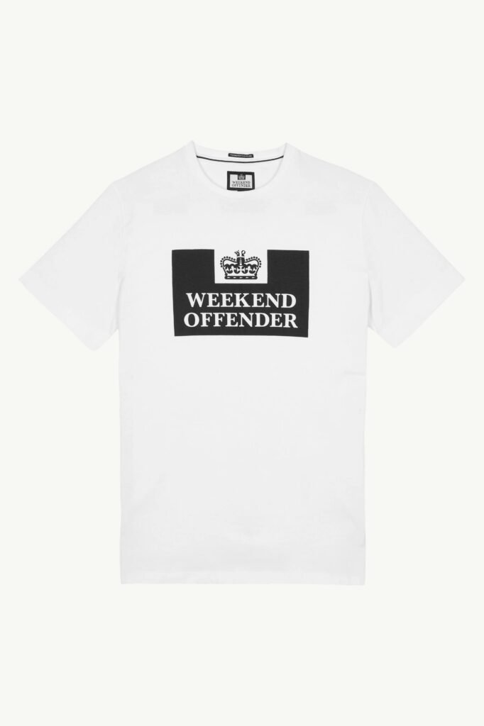 Weekend Offender Prison Classic T-Shirt White - WOTS200