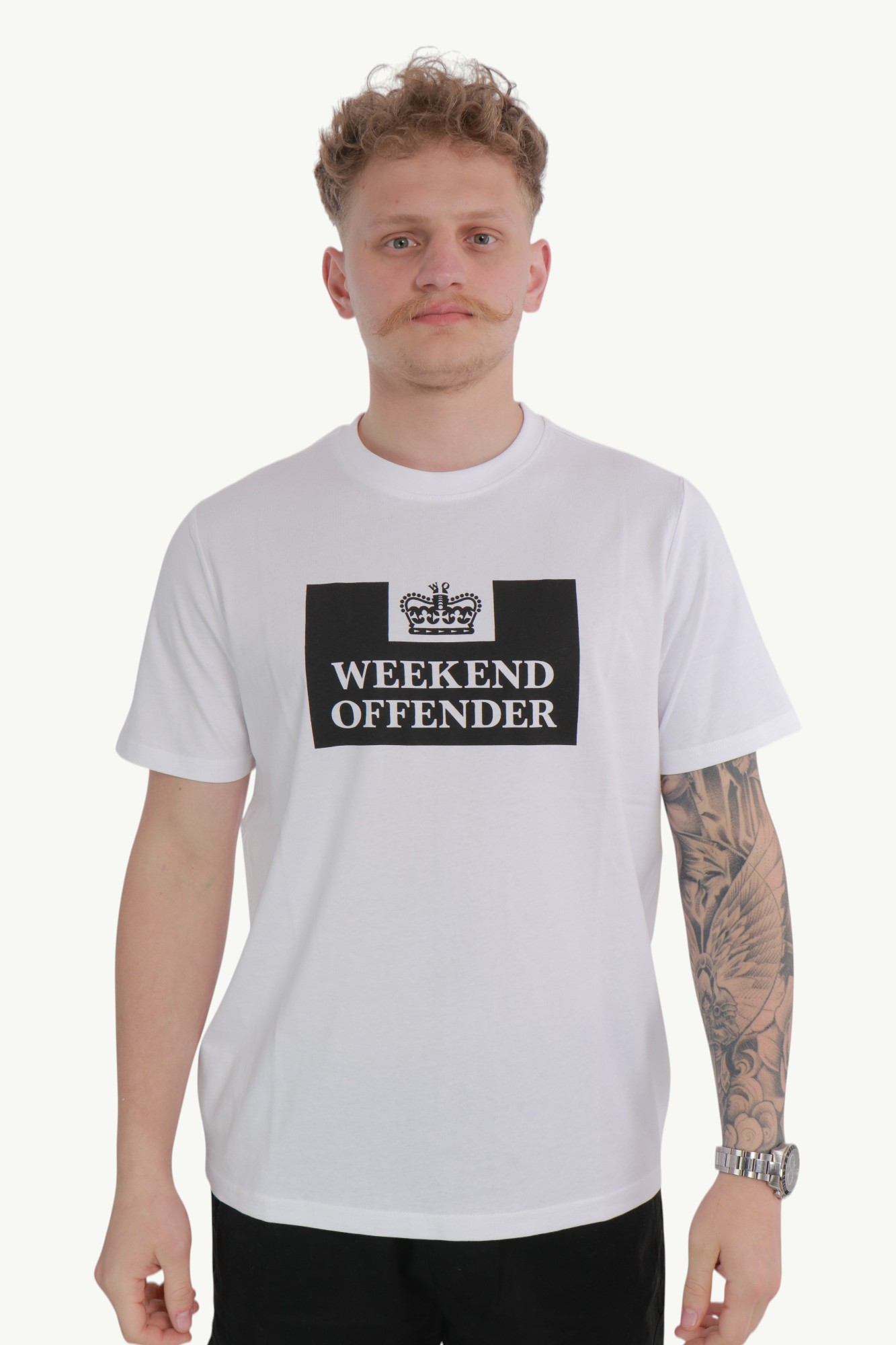 weekend-offender-prison-classic-t-shirt-white-1 Weekend Offender Prison Classic T-Shirt White - WOTS200-White