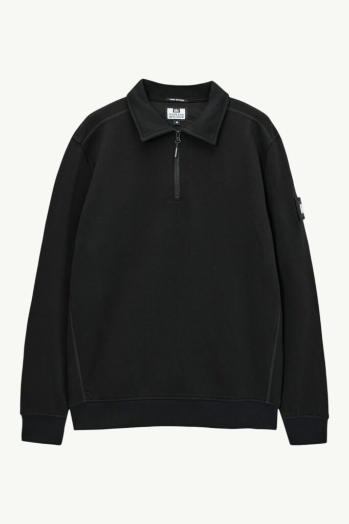 Weekend Offender Sidi Polo Sweatshirt Black - SW1B10-BLACK