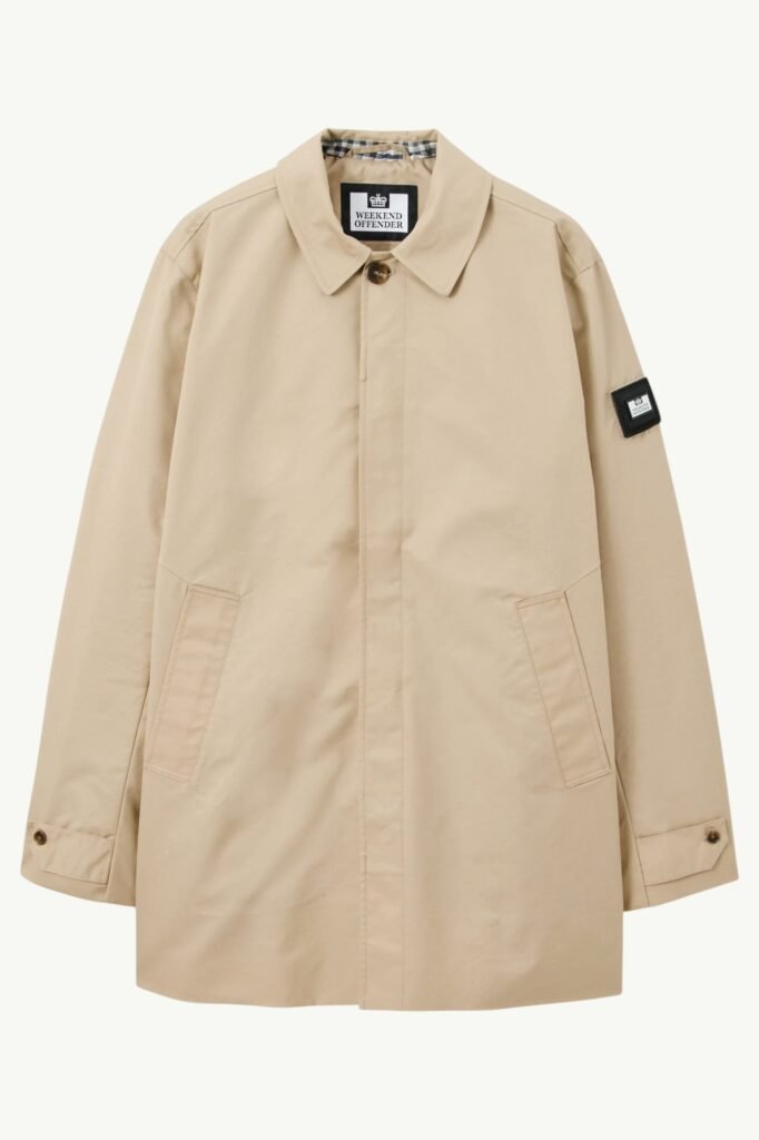 Weekend Offender Whitehouse Mac Jacket Stone - JKAW2421-STONE