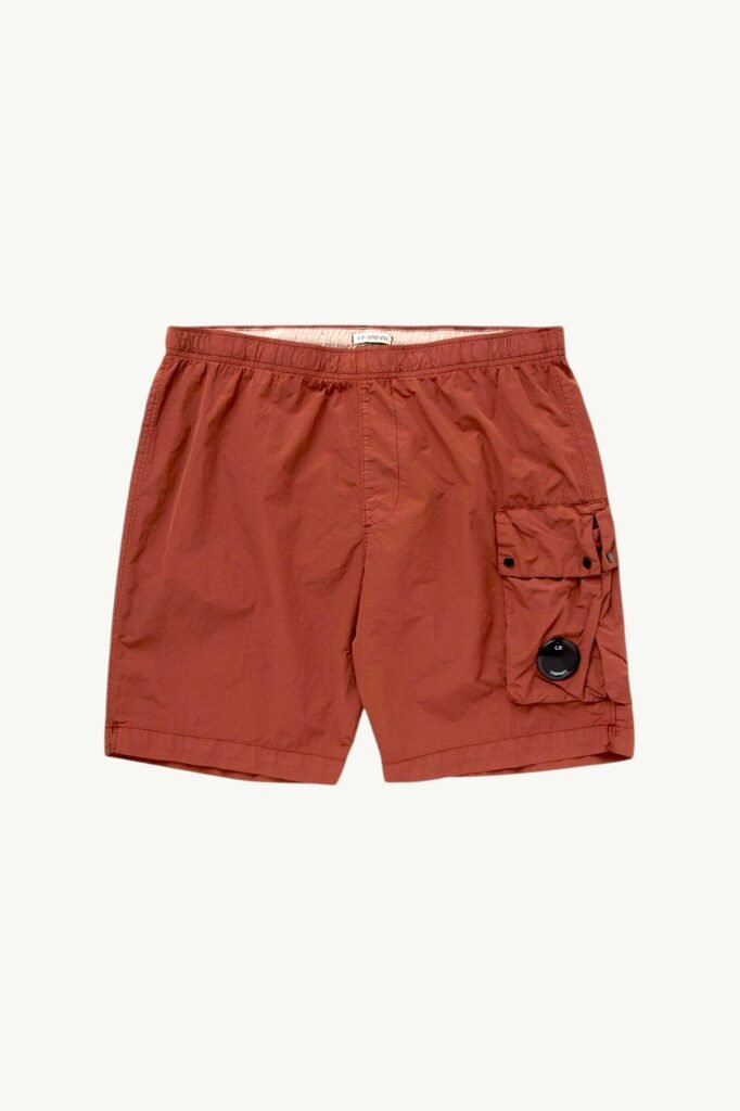 C.P. Company Beachwear Boxer Flatt Nylon Shorts Orange - 14CMBW217A-005991G-439