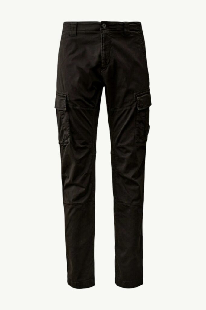 C.P. Company Cargo Stretch Sateen Pants Black - RFCMPA730A-005529G-999