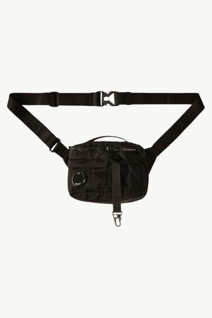 C.P. Company Nylon B Lens Waistbag Black -20CMAC043-A005269G-999