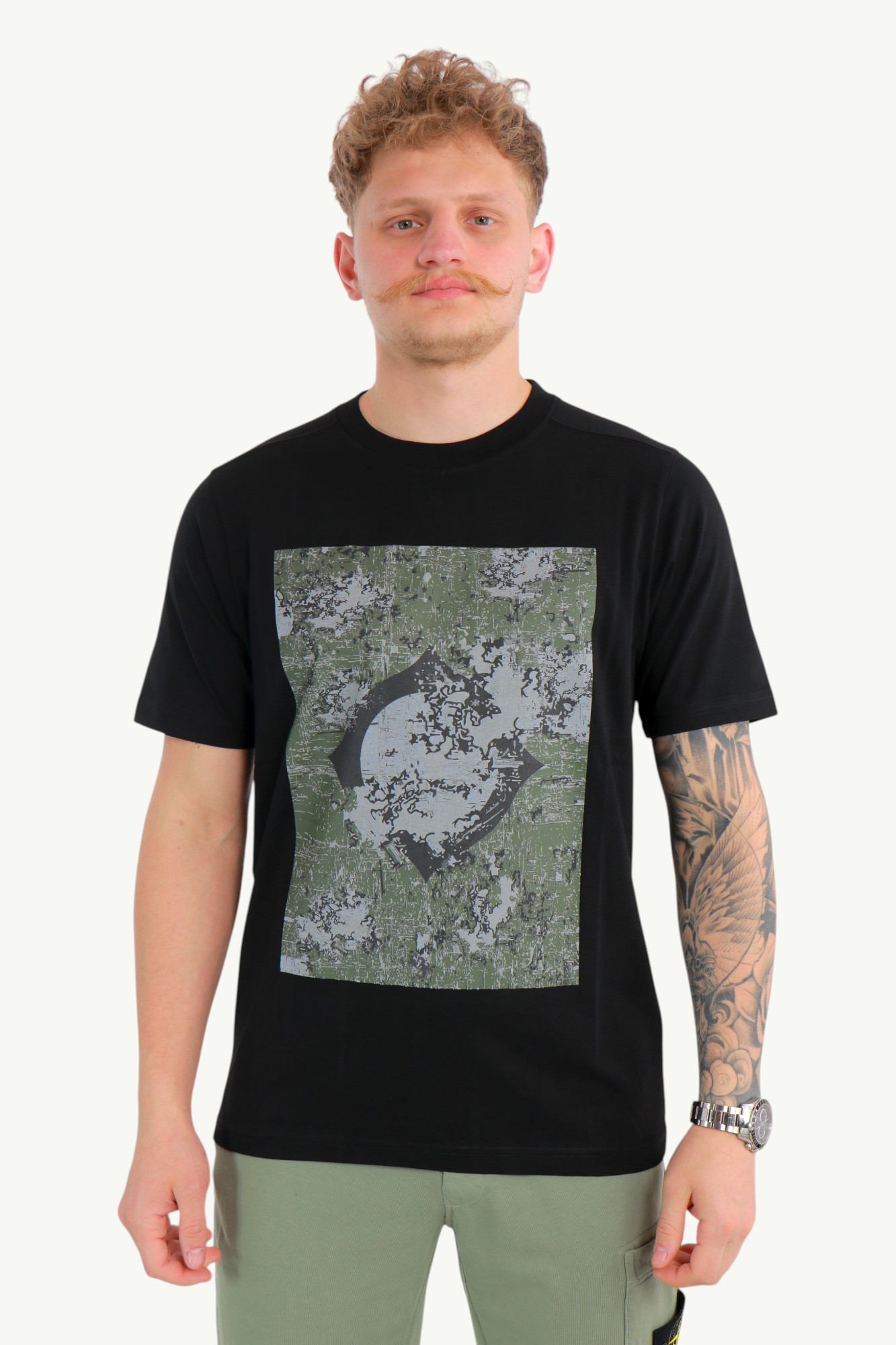 ma-strum-decay-print-tee-t-shirt-jet-black-mas8391m000-1 Ma.Strum Decay Print Tee T-Shirt Jet Black MAS8391-M000