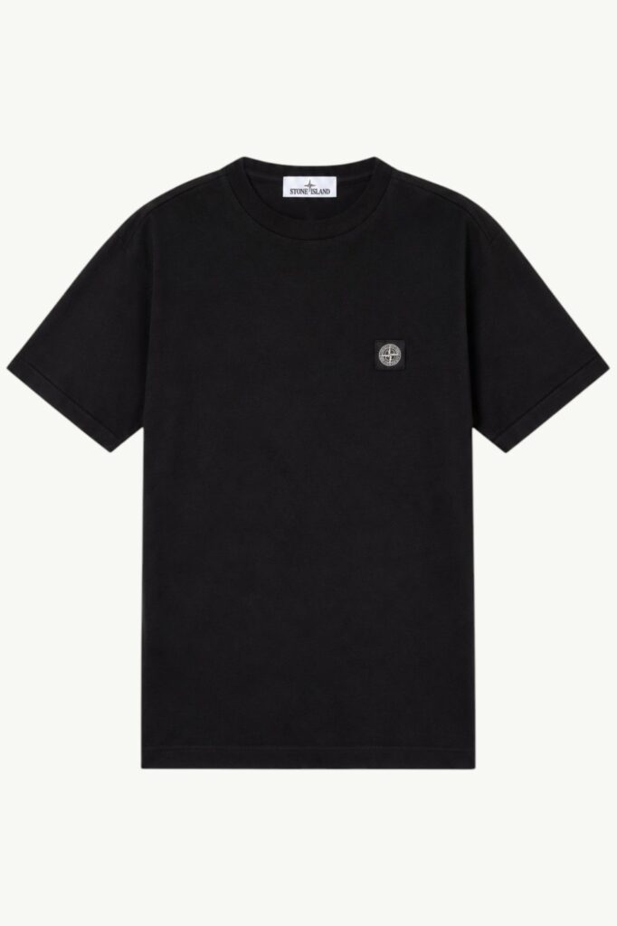 Stone Island 60/2 Cotton Jersey Compass Logo Patch T-Shirt White - L1S152100027-S0013-V0001