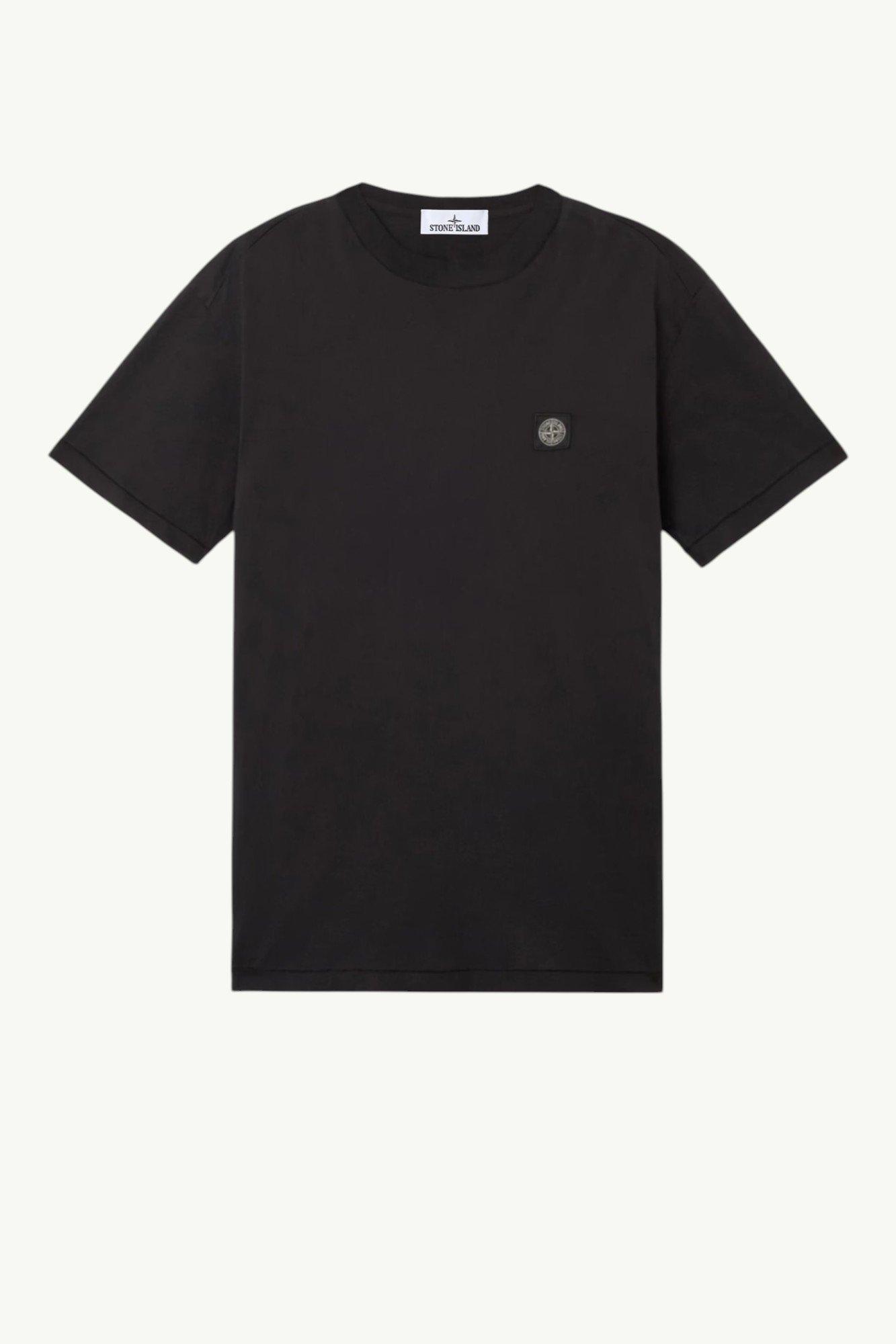 Stone Island 60/2 Cotton Jersey Compass Logo Patch T-Shirt Black L1S152100027-S0013-V0029