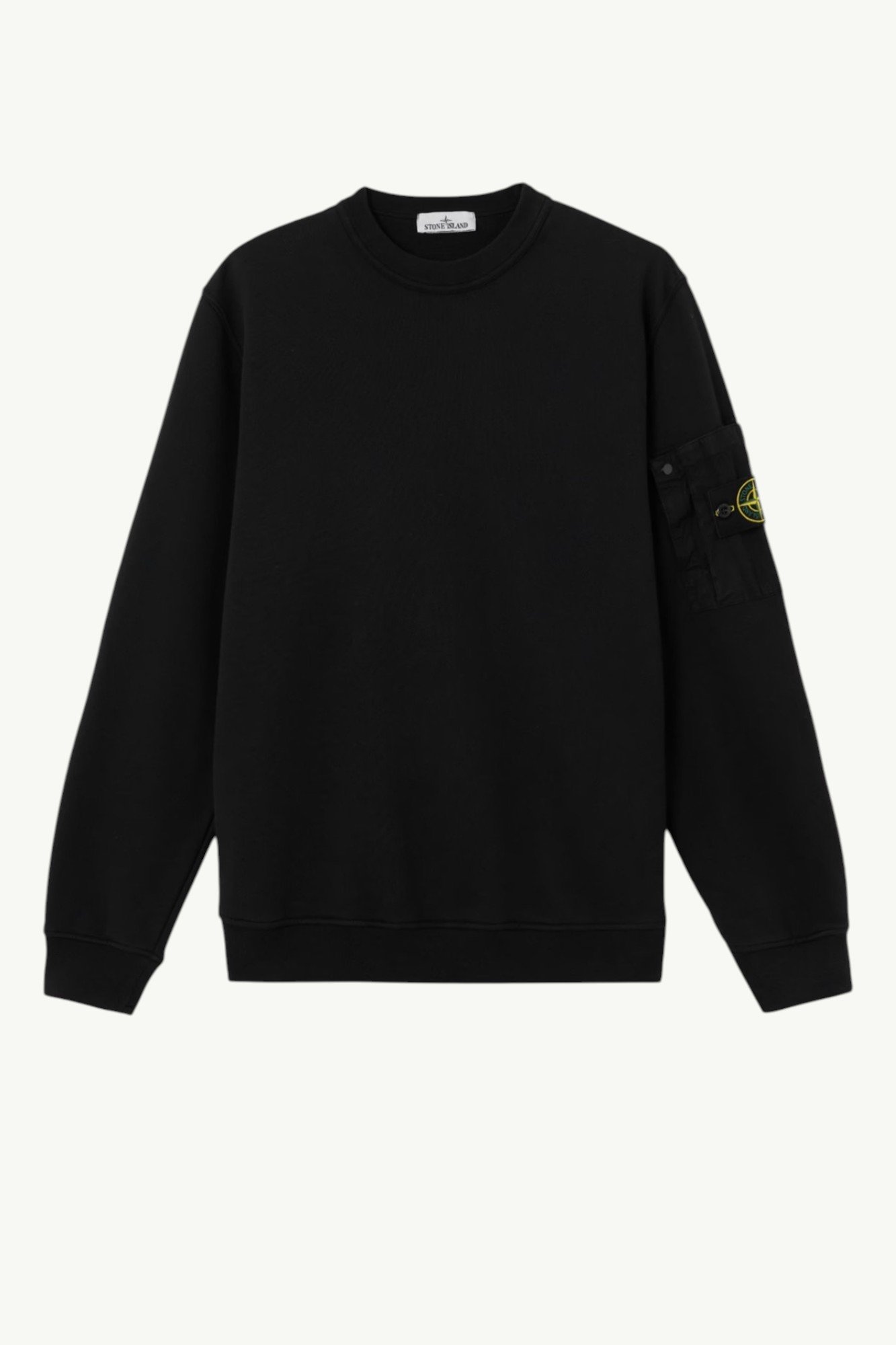 Stone Island Cotton Fleece Regular-fit With Pocket Sweatshirt Black L1S156100019-S0410-V0029