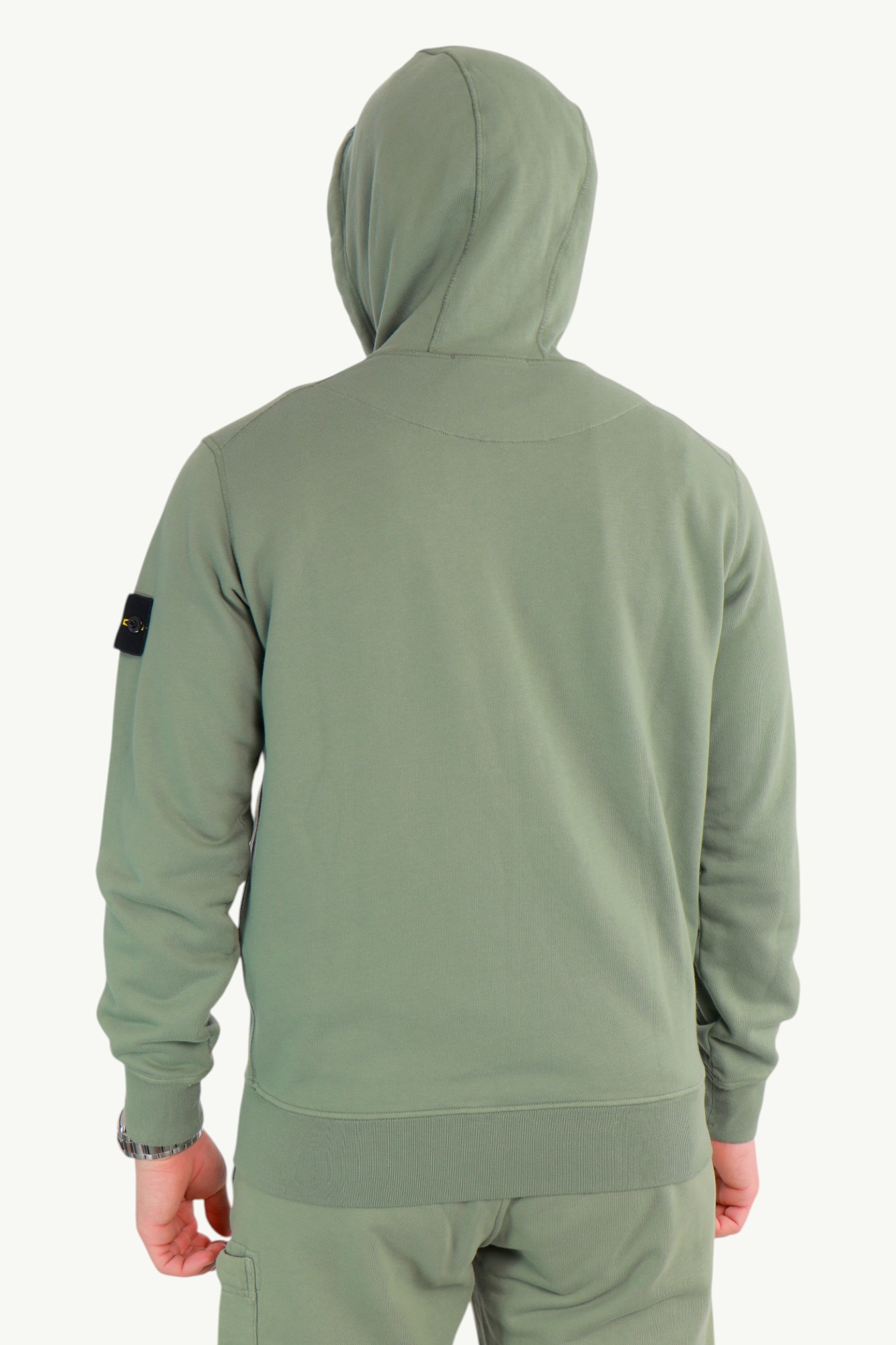 stone-island-cotton-fleece-zip-hoodie-green-k1s156100042s0051v0055-5 Stone Island Cotton Fleece Zip Hoodie Green K1S156100042-S0051-V0055