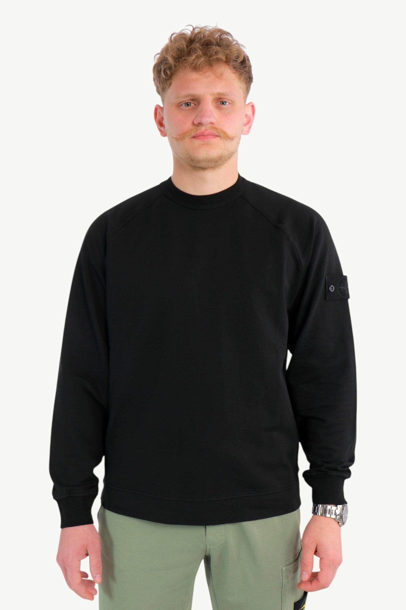 stone-island-cotton-stretch-ghost-sweatshirt-black-l1s156100064s00f3v0029-1 Stone Island Cotton Stretch Ghost Sweatshirt Black L1S156100064-S00F3-V0029
