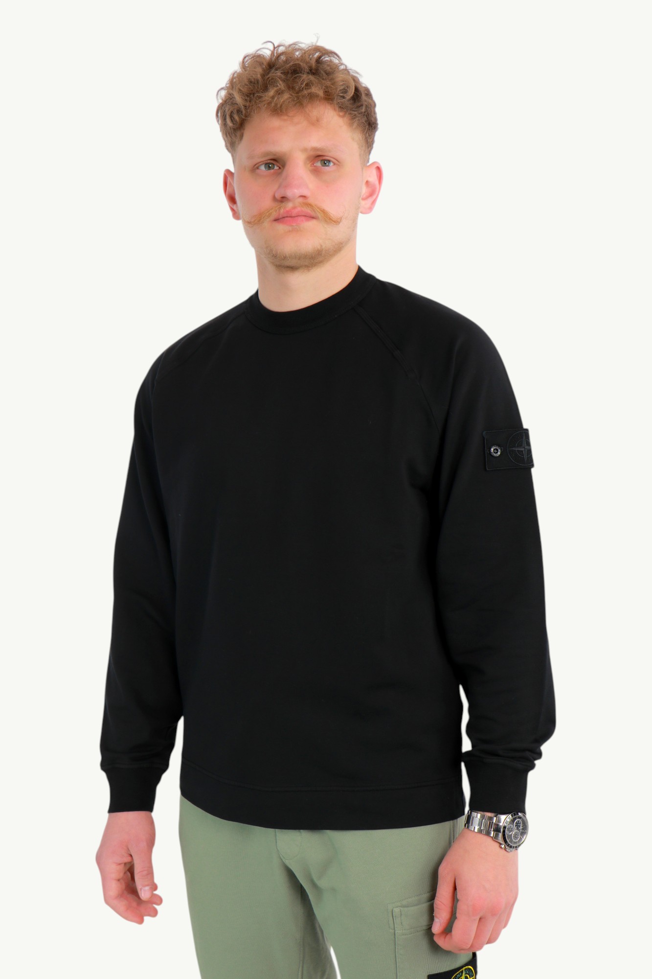stone-island-cotton-stretch-ghost-sweatshirt-black-l1s156100064s00f3v0029-2 Stone Island Cotton Stretch Ghost Sweatshirt Black L1S156100064-S00F3-V0029
