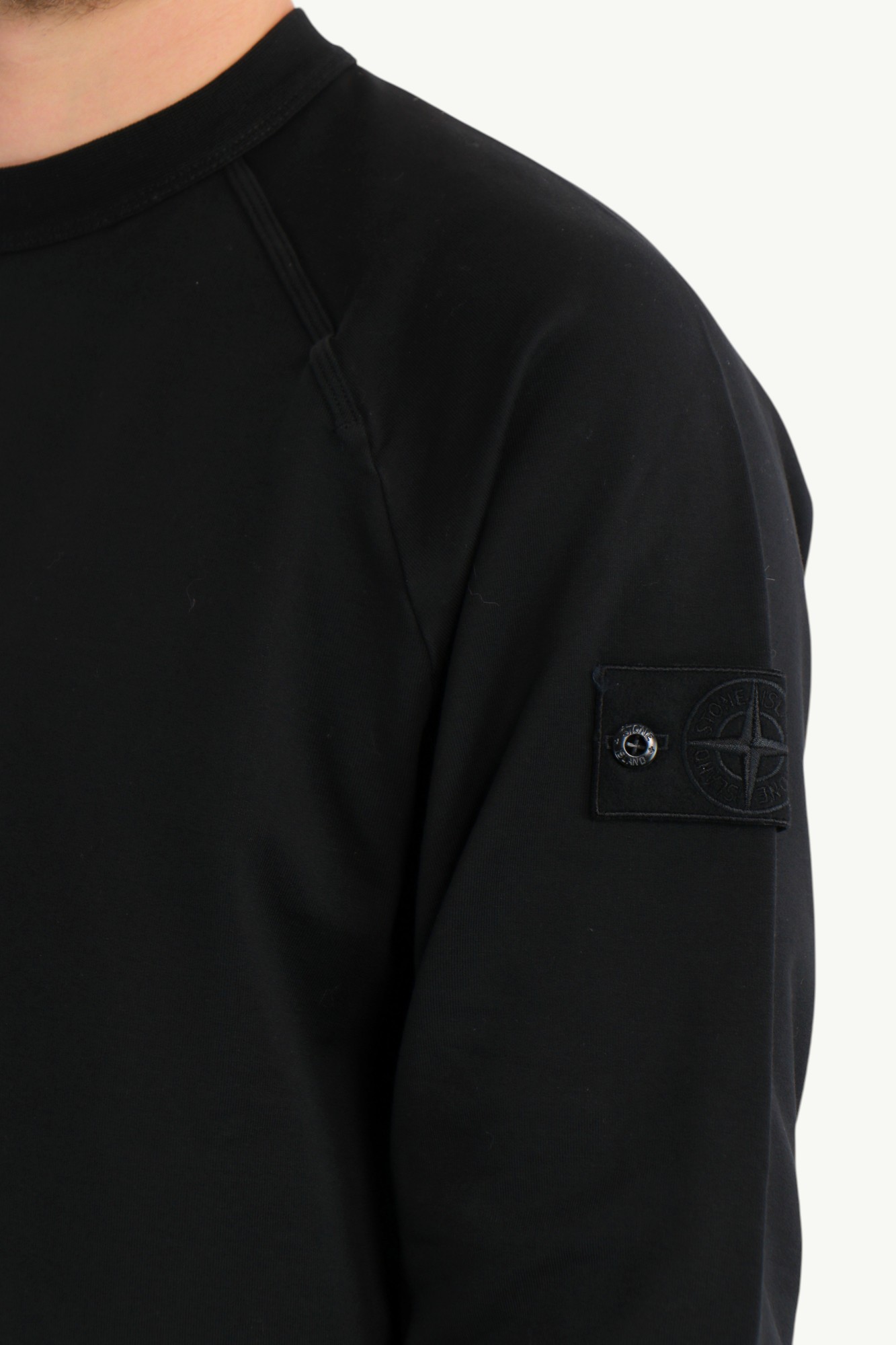 stone-island-cotton-stretch-ghost-sweatshirt-black-l1s156100064s00f3v0029-5 Stone Island Cotton Stretch Ghost Sweatshirt Black L1S156100064-S00F3-V0029