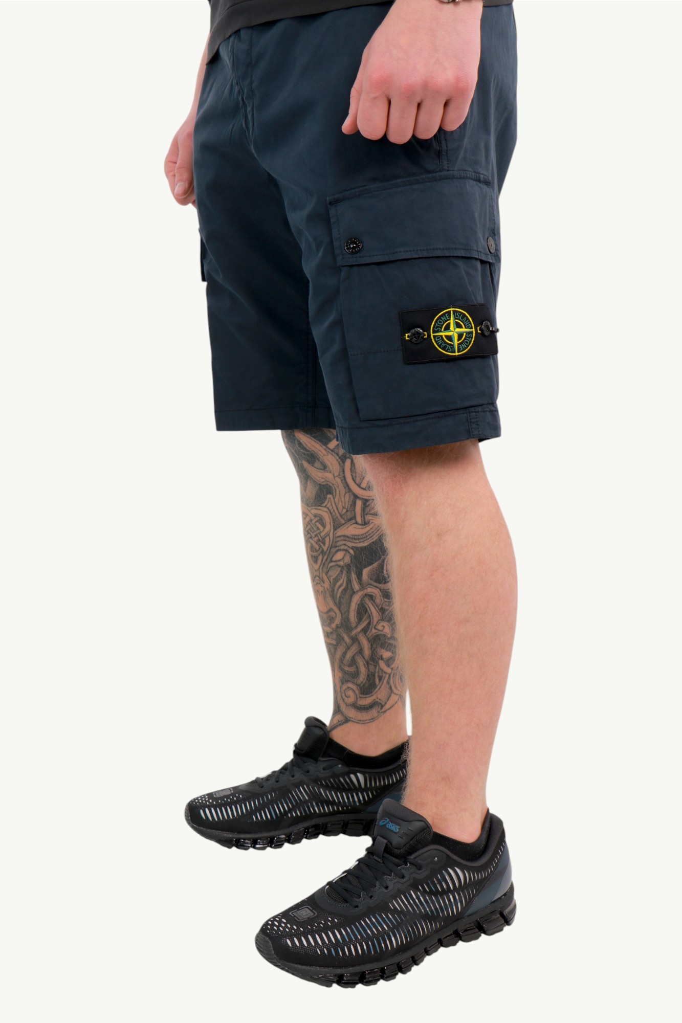 stone-island-stretch-organic-cotton-twill-shorts-navy-blue-l1s15l100019s0a10v0020-1 Stone Island Stretch Organic Cotton Twill Shorts Navy Blue - L1S15L100019-S0A10-V0020