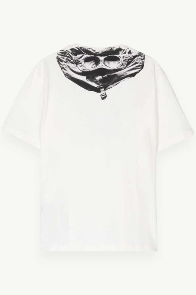 C.P. Company 30/1 Jersey Short Sleeve Goggle T-Shirt White - 16CMTS044A-005100W-103