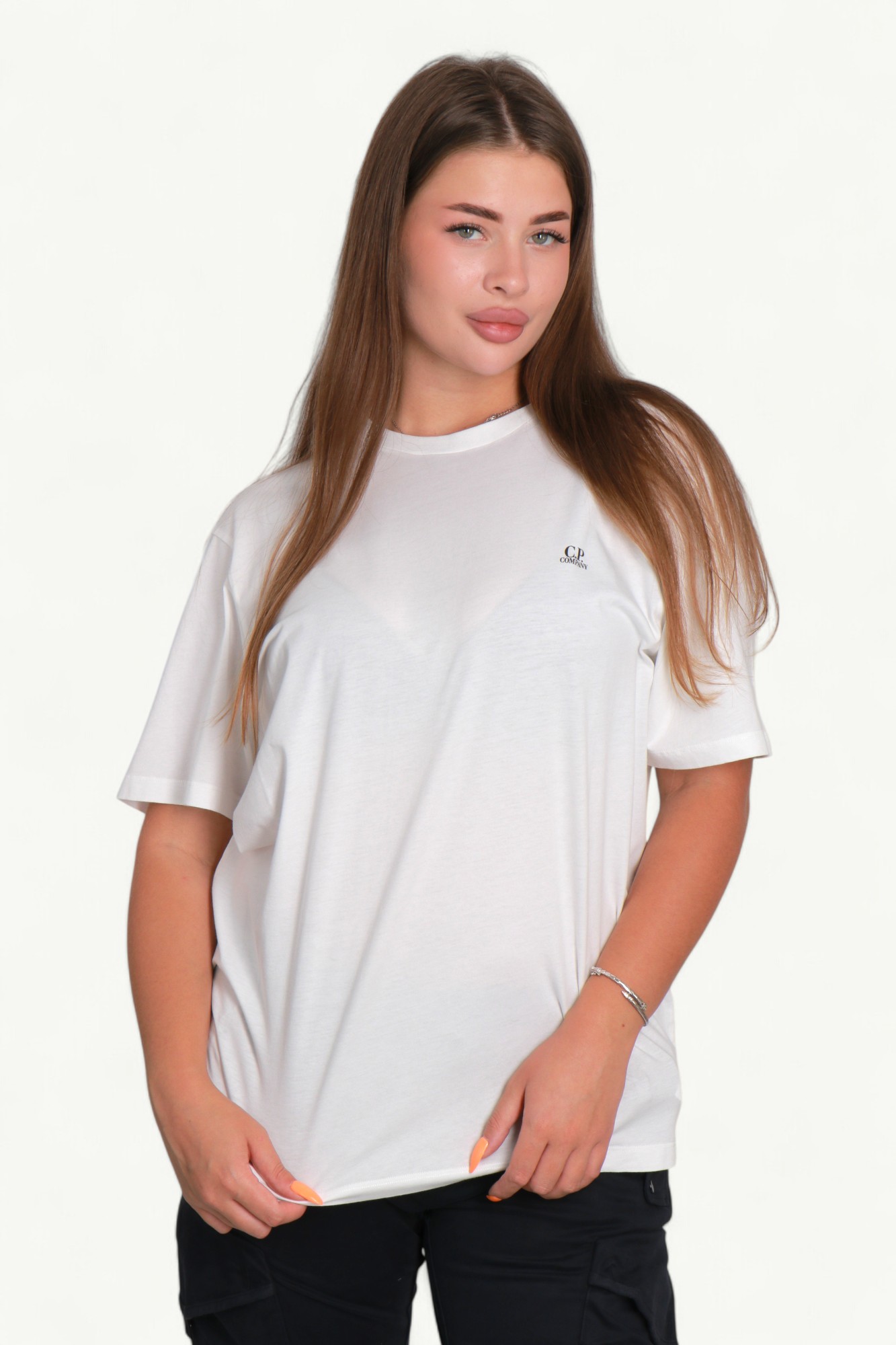 C.P. Company 30/1 Jersey Short Sleeve Goggle T-Shirt White 16CMTS044A-005100W-103