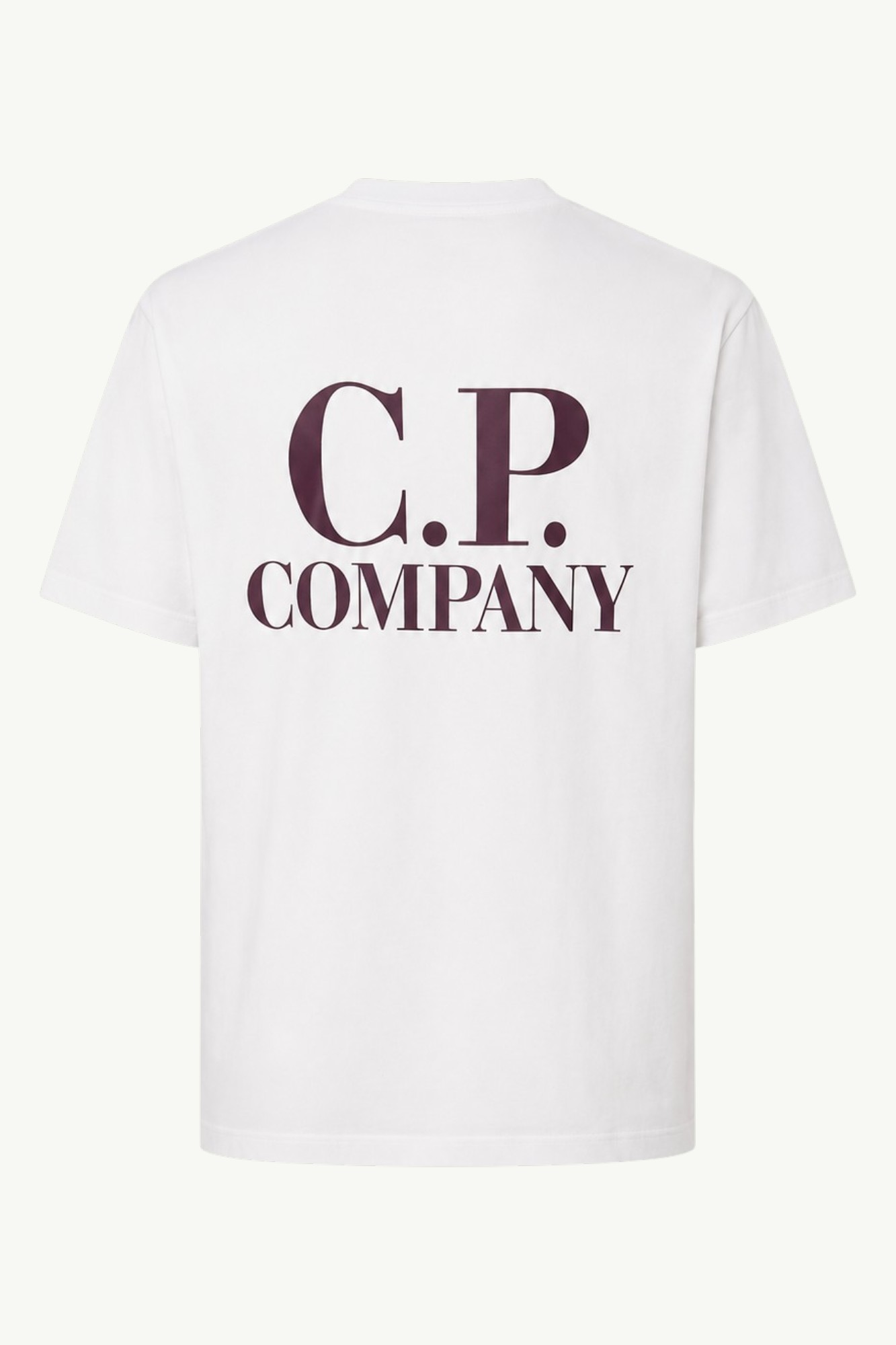 Футболка C.P. Company 30/1 Jersey Short Sleeve Printed Graphics T-Shirt White / Brown