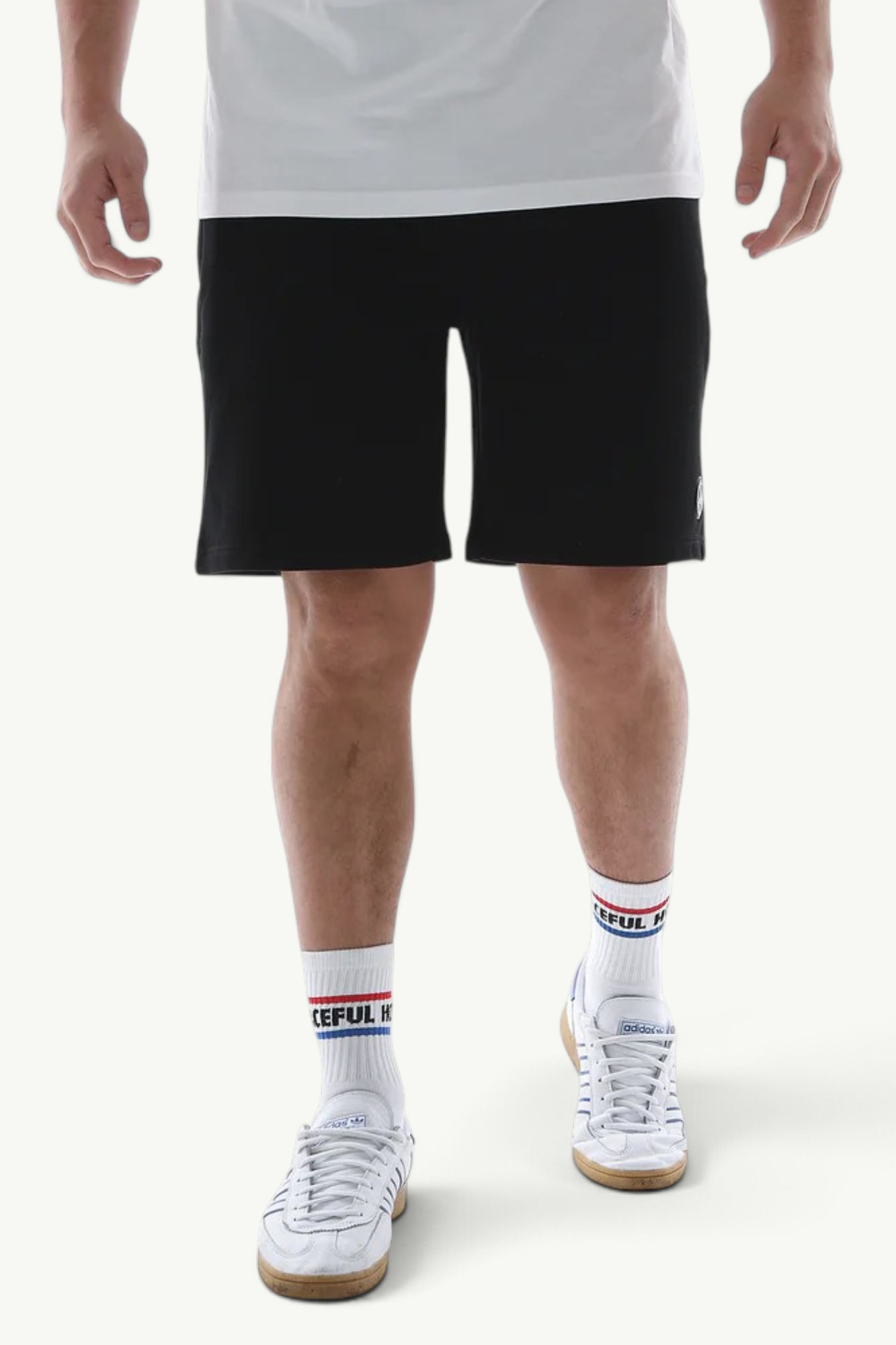 Peaceful Hooligan Athletic Sweat Shorts Black