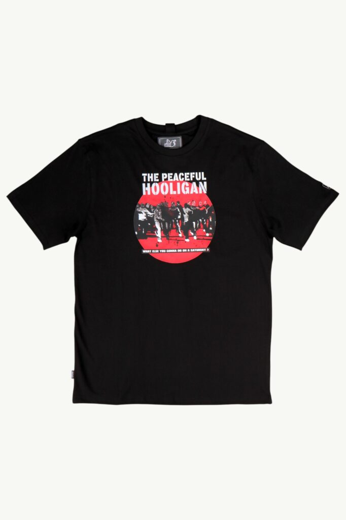 Peaceful Hooligan Footy Factory T-Shirt Black