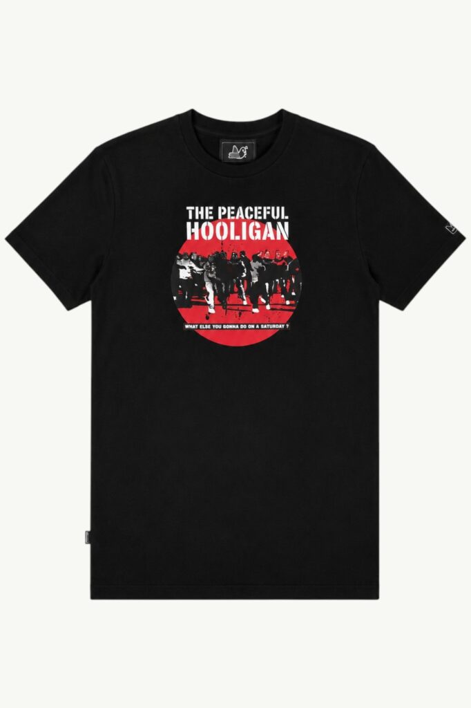 Peaceful Hooligan Footy Factory T-Shirt Black