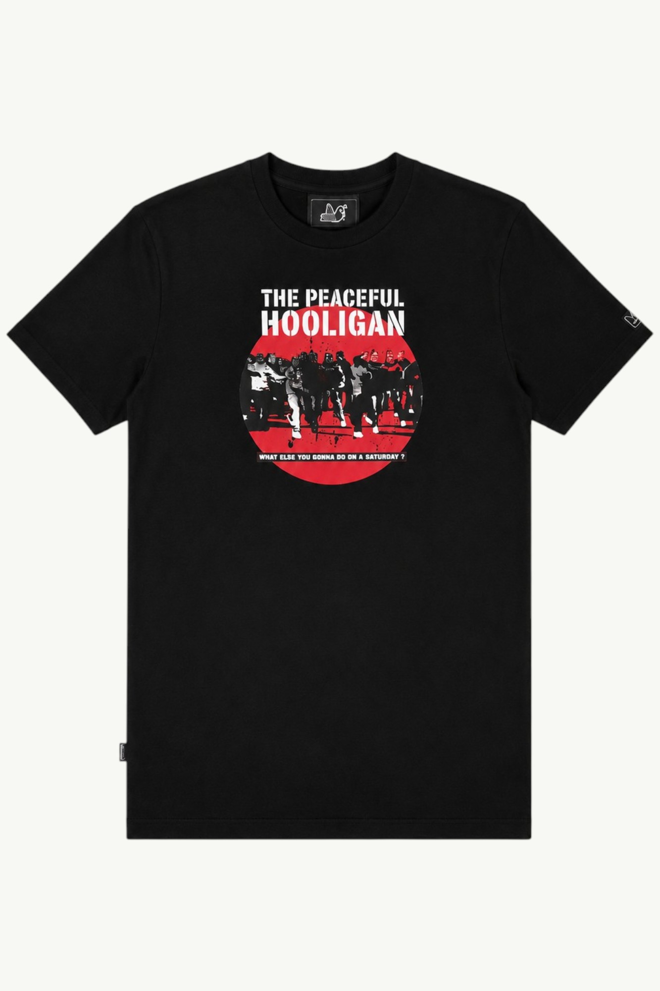 Peaceful Hooligan Footy Factory T-Shirt Black