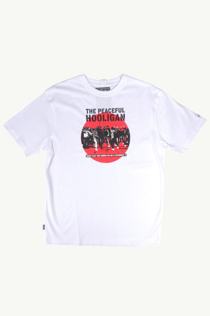 Peaceful Hooligan Footy Factory T-Shirt White