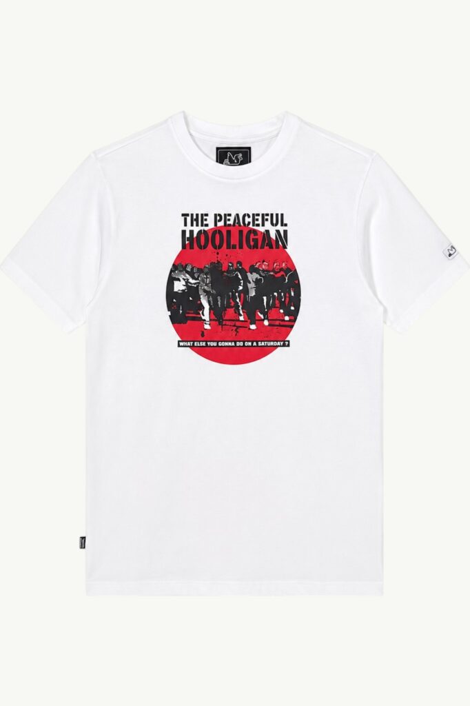 Peaceful Hooligan Footy Factory T-Shirt White