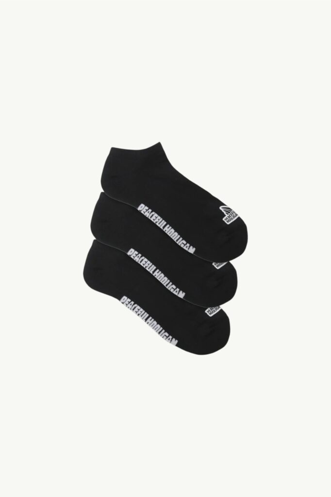 Peaceful Hooligan Trainer Socks Black