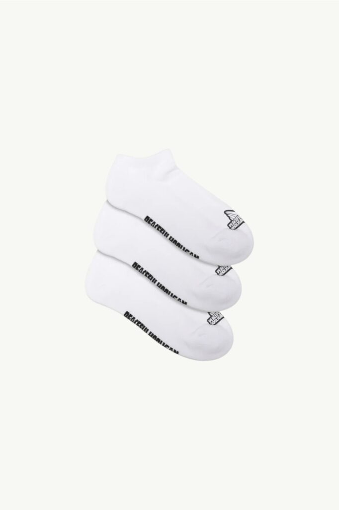 Peaceful Hooligan Trainer Socks White