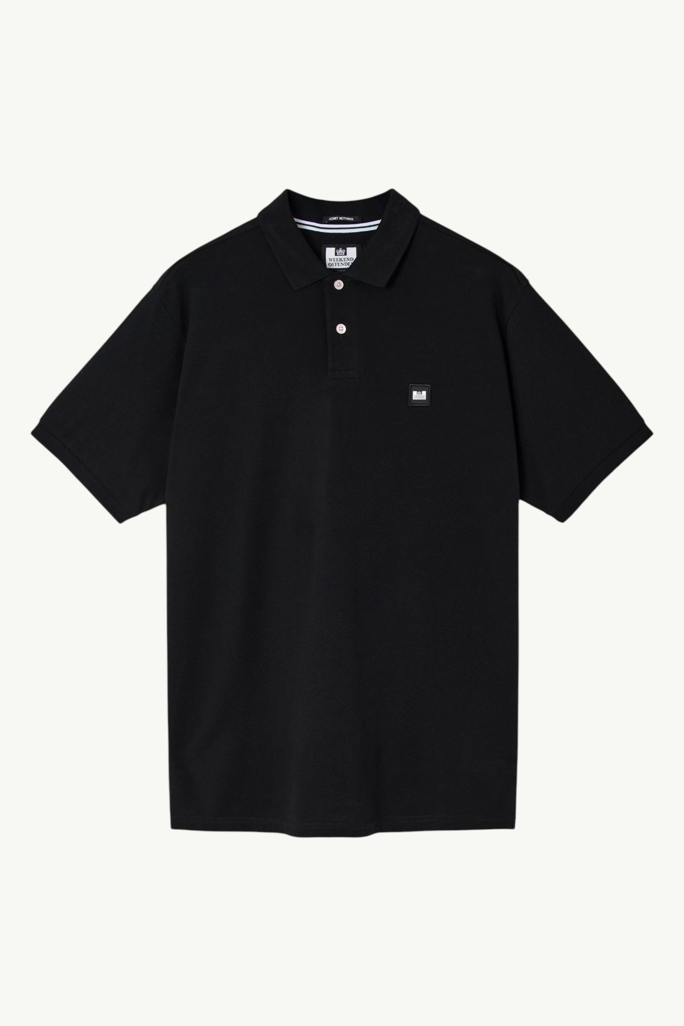 Weekend Offender Heathcote Polo Shirt Black WOPO200-BLACK