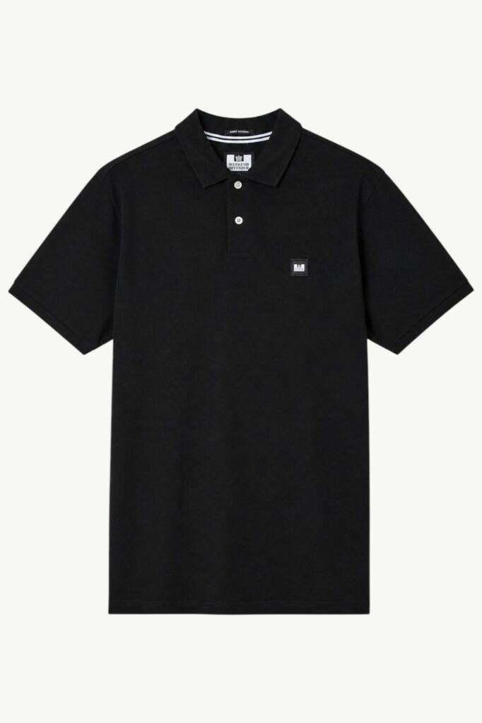 Weekend Offender Heathcote Polo Shirt Black - WOPO200-BLACK