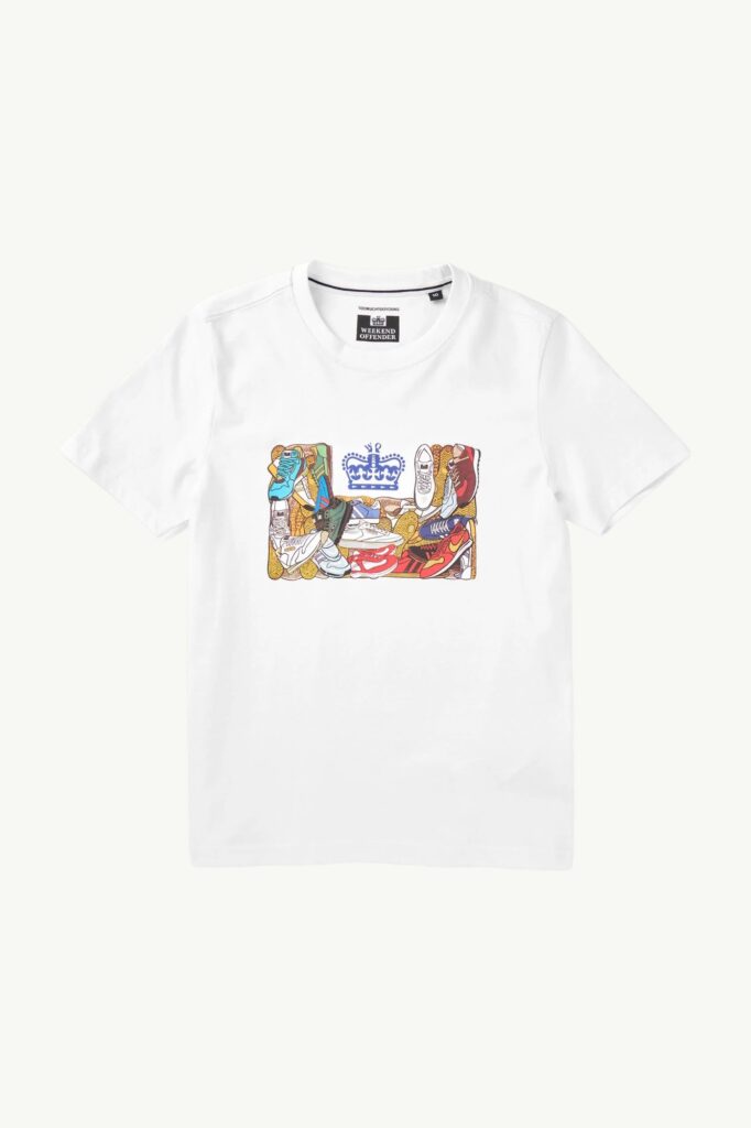 Weekend Offender Kids D'arblay Graphic T-Shirt White KIDSPT1B06-WHITE