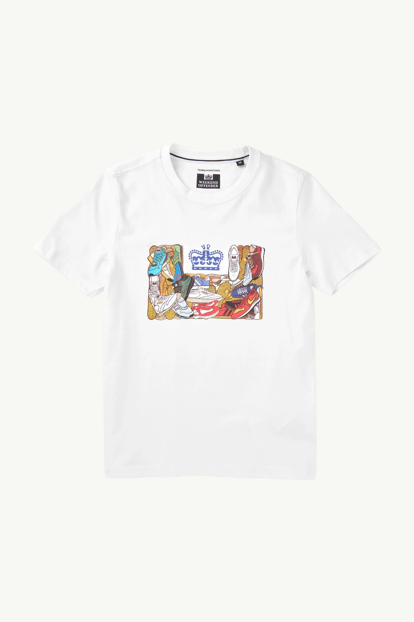 Weekend Offender Kids D'arblay Graphic T-Shirt White KIDSPT1B06-WHITE