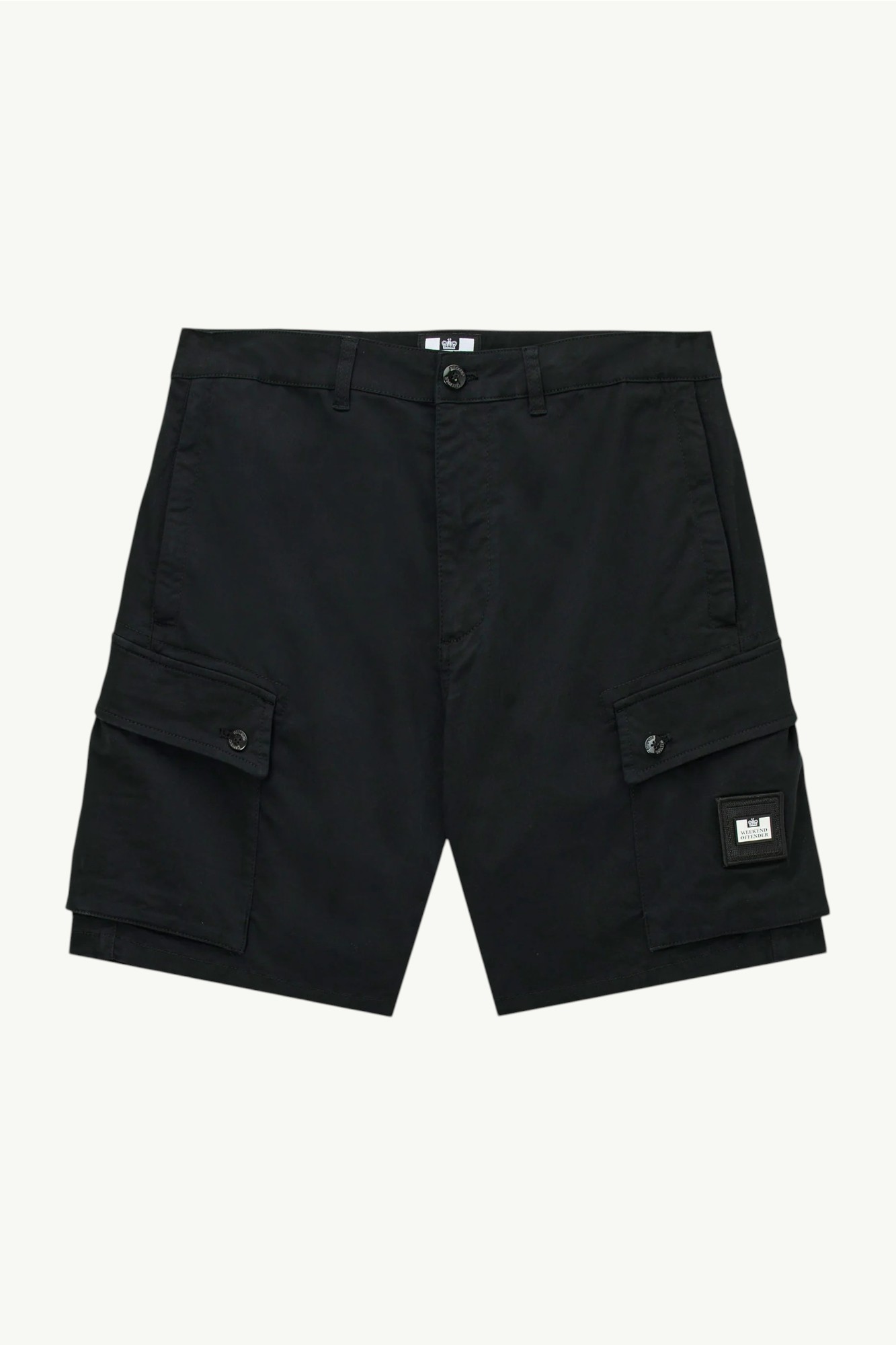 Weekend Offender Ksar Cargo Short Black ST1B17-BLACK