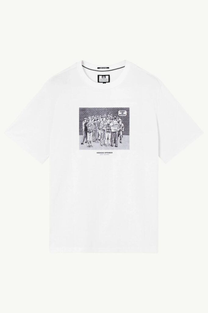 Weekend Offender Nuisance Graphic T-Shirt White PT1B07-WHITE
