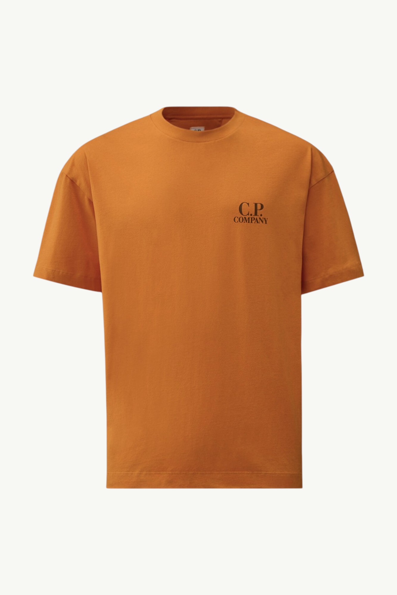 C.P. Company 30/1 Jersey Short Sleeve Printed Graphics T-Shirt Desert Sun – Orange - 20CMTS086A-005100W-436
